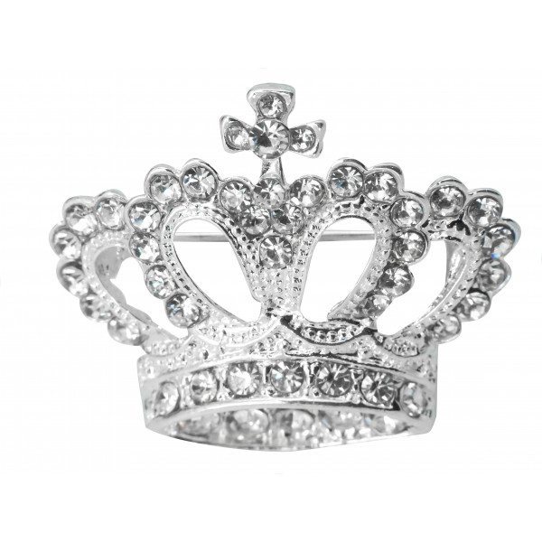 #6016 Rhinestone Brooch Crown Brooches Scarves Clip Shawl Buckle