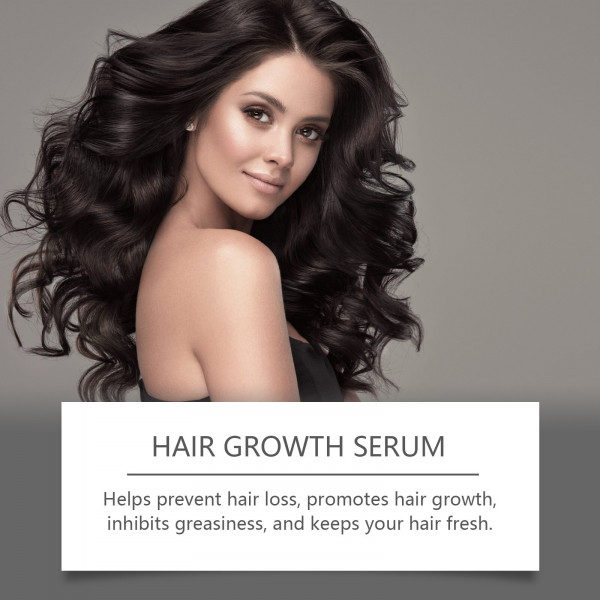 Deoxyribose Sugar Gel Hair Growth Serum, 60ml Hair Thickening Natural Ingredients