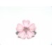 #1163 Fashion Women Petals Pink Flower Crystal Rhinestone Ear Stud Earrings