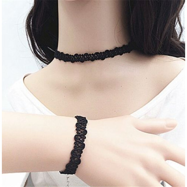 #8033 Vintage Retro Style Women Lady Girl Collars Choker Necklaces & Bracelet #8033 Vintage Retro Style Women Lady Girl Collars Choker Necklaces & Bracelet