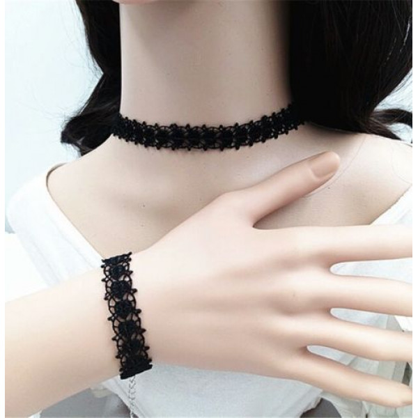 #8034 Vintage Retro Style Women Lady Girl Collars Choker Necklaces & Bracelet #8034 Vintage Retro Style Women Lady Girl Collars Choker Necklaces & Bracelet