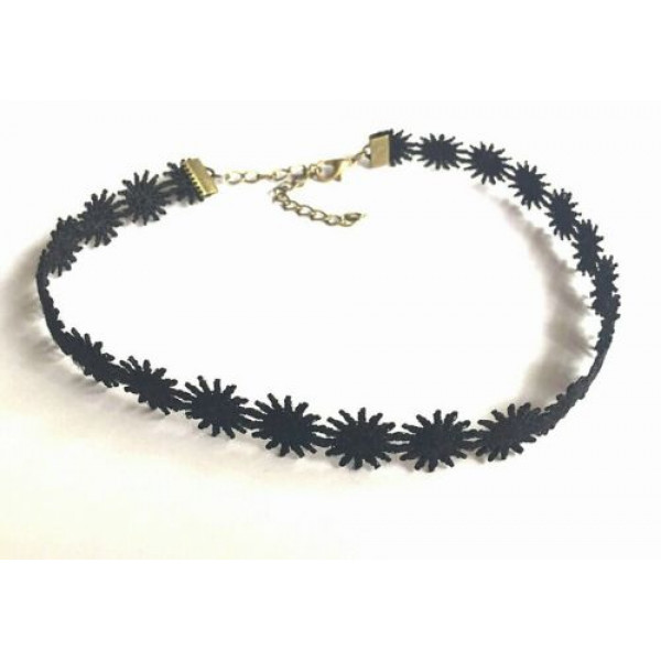 #8056 Short punk vintage necklace with chain Chic sun flower choker necklace #8056 Short punk vintage necklace with chain Chic sun flower choker necklace