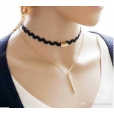 #8058 Fashion Gothic Tattoo Tassel Lace Necklace Pendant Vintage Choker necklace