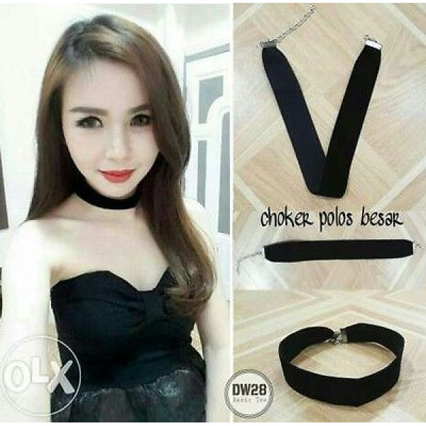 #8061 Women Black Rope Choker Necklace Velvet #8061 Women Black Rope Choker Necklace Velvet