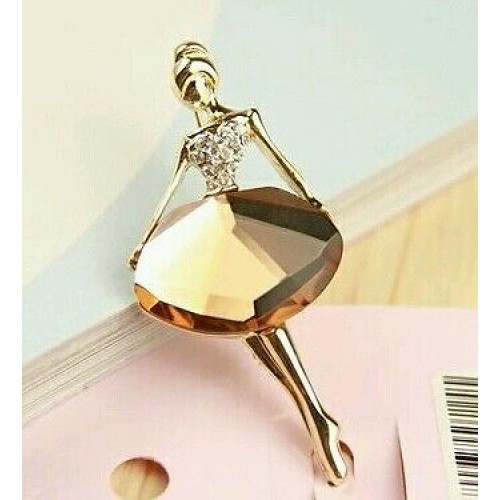 #6000 Hot new Small and simple ballet girl fashion temperament brooch