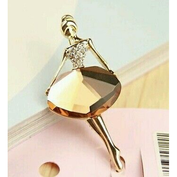 #6000 Hot new Small and simple ballet girl fashion temperament brooch