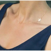 #7004 Gold Plated Necklace Pendant Necklace Female Doves Big Gift  Maxi Necklace
