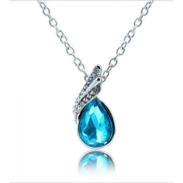 #7025 Turquoise Crystal Necklace Pendant #7025 Turquoise Crystal Necklace Pendant