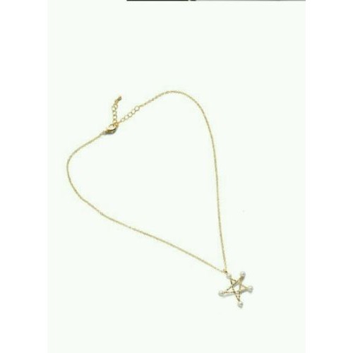 #7028 Korean star explosion models with star-shaped imitation pearl necklace