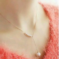 #7035 Korean Fashion Sweet Temperament Simple Pearl Necklace