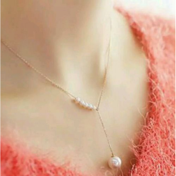 #7035 Korean Fashion Sweet Temperament Simple Pearl Necklace #7035 Korean Fashion Sweet Temperament Simple Pearl Necklace