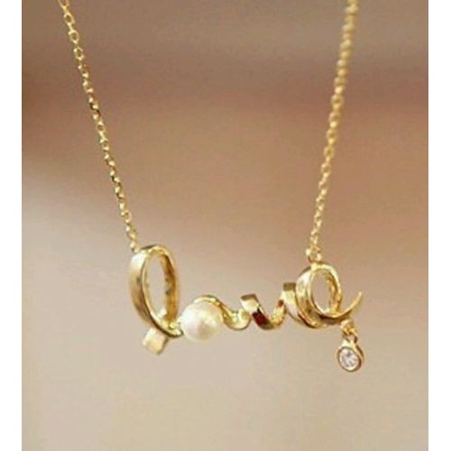 #7041 Korean Fashion Temperament Short Necklace Love Imitation Diamond Necklace