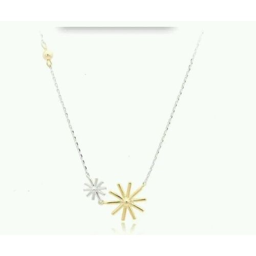 #7043 Sun Fashion descendants real chorea Christmas snow flower necklace