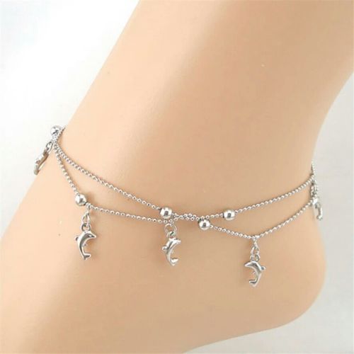 #2015 Dolphin Fish Women Chain Anklet Bracelet Sandal Beach Foot Jewelry