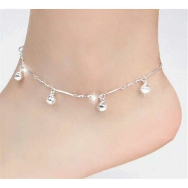#2017 5 Bells Women Chain Ankle Bracelet Barefoot Sandal Beach Foot Jewelry