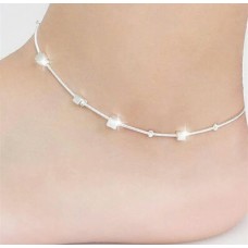 #2025 Small Box Women Chain Ankle Bracelet Barefoot Sandal Beach Foot Jewelry
