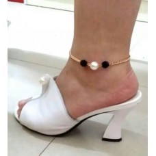#2027 Girl Imitation Pearl Ankle Bracelet Chain Beach Foot Party Jewelry