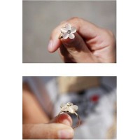 9127 Women's Fashion Lovely Cute Opal Flower Spend Five Ring