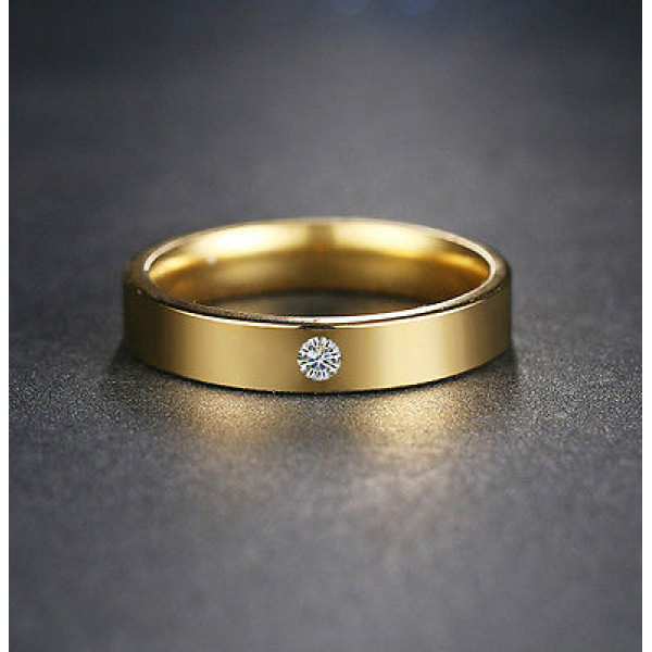 9204 Stainless Steel Rings Gold Women Simplicity Cubic Zirconia Fashion Jewelry 9204 Stainless Steel Rings Gold Women Simplicity Cubic Zirconia Fashion Jewelry