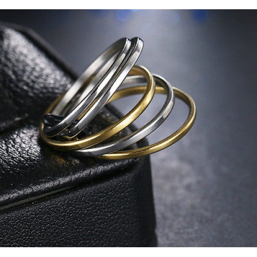 9208 Stainless Steel Rings For Women 1set(5pcs) High Quality Free Combination