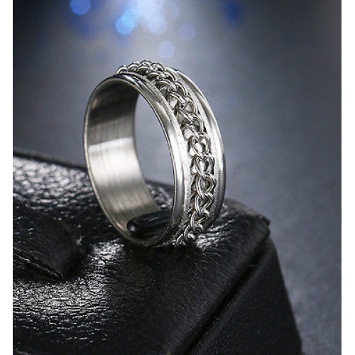 9213 Stainless Steel Rings For Women Rotating Key Chain Fashion Jewellery
