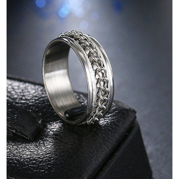 9213 Stainless Steel Rings For Women Rotating Key Chain Fashion Jewellery 9213 Stainless Steel Rings For Women Rotating Key Chain Fashion Jewellery