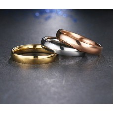 9217 Top Quality Plain Gold Rings For Women / Men CZ Diamond Fashion Jewellery