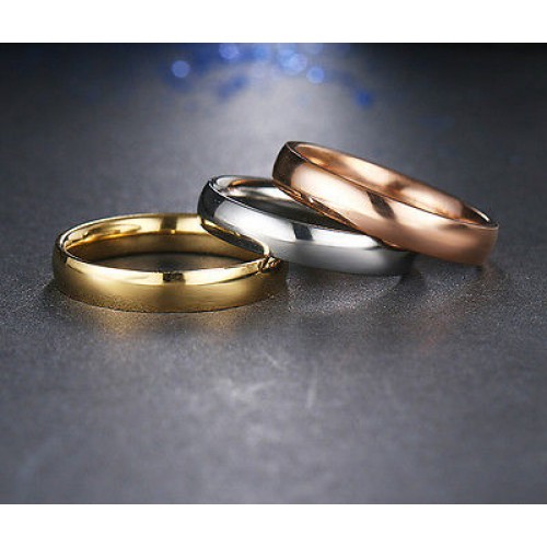 9217 Top Quality Plain Gold Rings For Women / Men CZ Diamond Fashion Jewellery