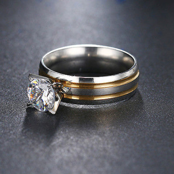 9223 Stainless Steel CZ Diamond Rings For Women Fashion 9223 Stainless Steel CZ Diamond Rings For Women Fashion