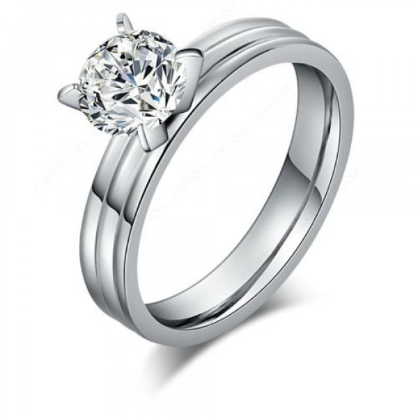 9227 Stainless Steel Rings For Women & Men With CZ Diamond Fashion ring 9227 Stainless Steel Rings For Women & Men With CZ Diamond Fashion ring