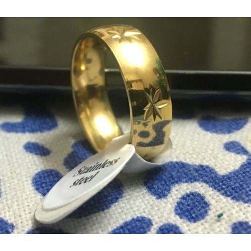 9239 Stainless Steel Rings For Women Gold Plated Union Jack Symbol Fashion ring