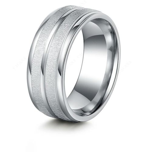 9255 Stainless Steel Rings For Women & Men Double Path Fashion Rings