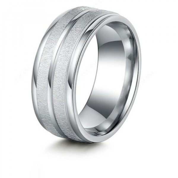 9255 Stainless Steel Rings For Women & Men Double Path Fashion Rings 9255 Stainless Steel Rings For Women & Men Double Path Fashion Rings