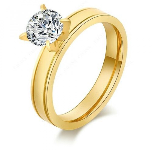 9257 Stainless Steel Rings For Women & Men Gold Plated Exquisite Fashion ring 9257 Stainless Steel Rings For Women & Men Gold Plated Exquisite Fashion ring