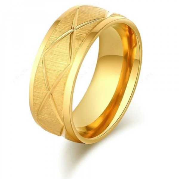 9259 Stainless Steel Rings For Women & Men Gold Plated Cross X Fashion ring 9259 Stainless Steel Rings For Women & Men Gold Plated Cross X Fashion ring