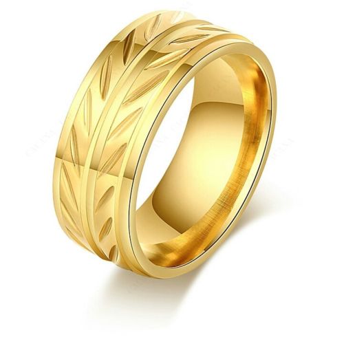 9267 Stainless Steel Rings For Women & Men Gold Plated Fashion Elegant ring