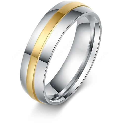 9268 Stainless Steel Rings Women & Men Gold Plated Intermediate Fashion rings