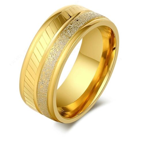 9270 Stainless Steel Rings For Women & Men Outstanding Gold Plated Fashion ring