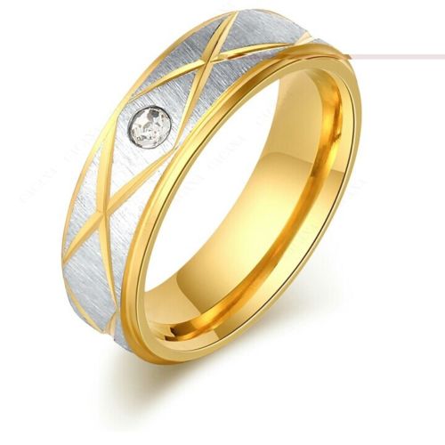 9273 Stainless Steel Rings For Women & Men Gold Plated Fashion ring