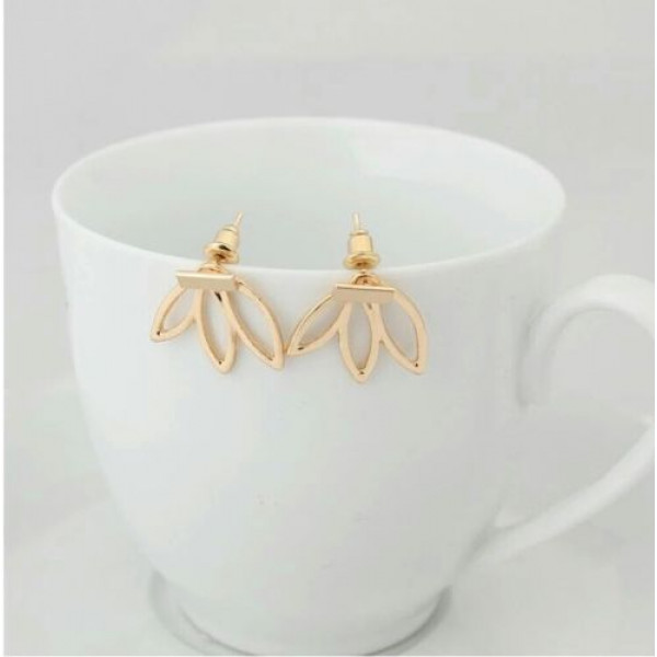 #1208 New Hollow Alloy Color Geometric Gold Fashion Flower Earrings #1208 New Hollow Alloy Color Geometric Gold Fashion Flower Earrings