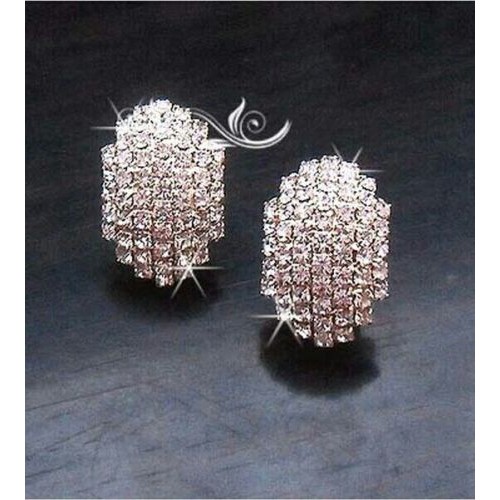 #1225 Fashion Korea vintaged rhinestone beetle earrings