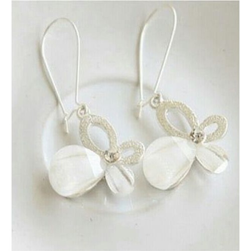 #1226 Korean jewelry OL wind lady type bow earrings