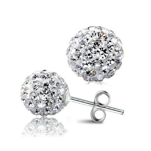 #1228 Fashion Shining Ball Stud Earrings Rhinestone Crystal Earrings