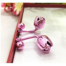 #1239 Fashion New arrives shinning purple Rose Earrings