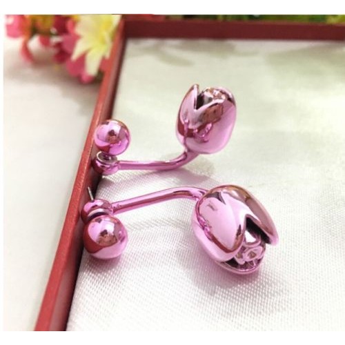 #1239 Fashion New arrives shinning purple Rose Earrings