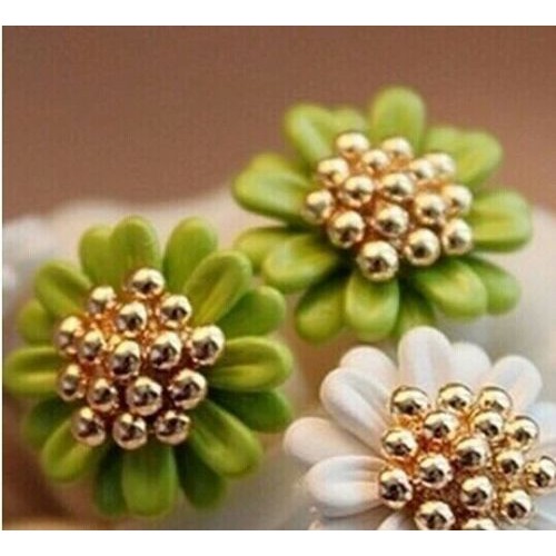 #1244 Small daisy flower Korean exquisite elegant earrings