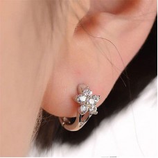 #1260 1Pair Fashion Ladies Snowflake Ear Stud Earrings