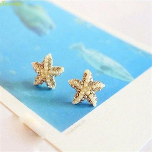 #1273 Women Personality Starfish Charm Stud Jewelry Earring