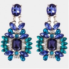 #1315   Shijie fashion statement elegant blue stone jewelry factory glossy resin
