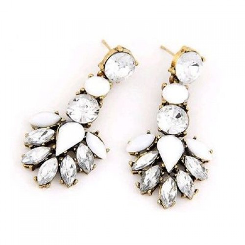 #1316    Crystal Stud Vintage jewelry retro earrings for women 2015 new gift Cri